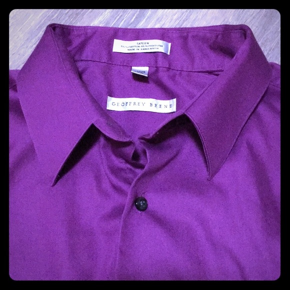 Geoffrey Beene Other - Like New Purple Men’s Geoffrey Beene Sateen Wrinkle Free Shirt